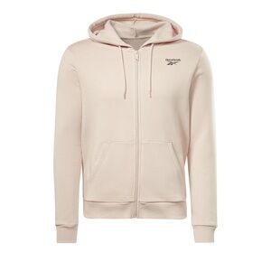 Reebok Cream Zip Up Sweater with Hood